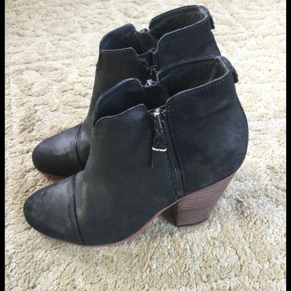 RAG & BONE Distressed Suede Booties